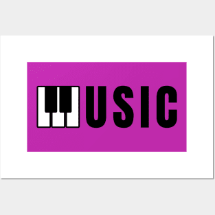 Music - Piano Keyboard Posters and Art